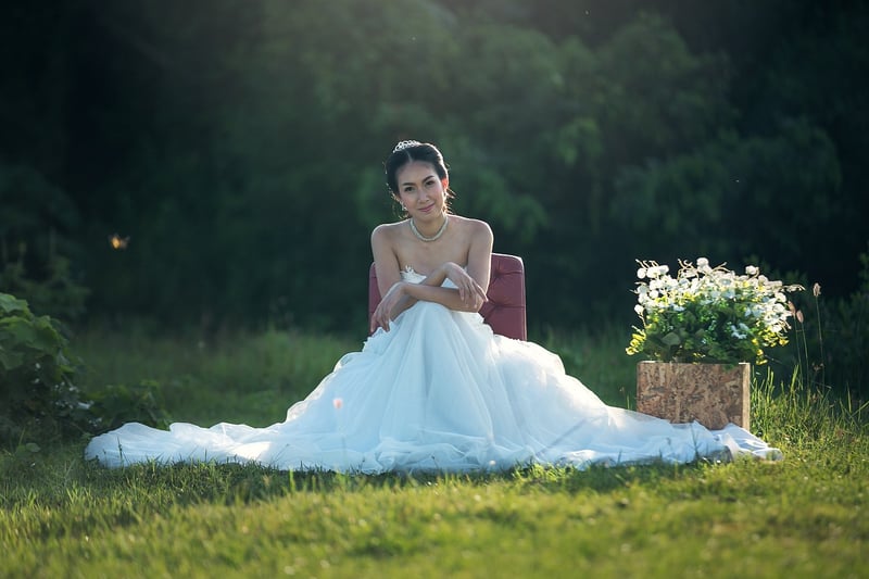Bride in a Princess Ball Gown